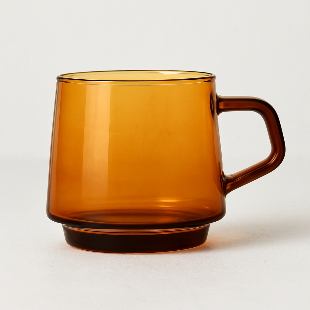 Colourful Borosilicate Glass Coffee Mug
