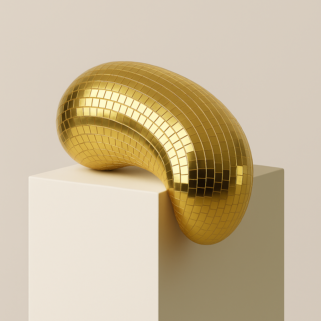 Handmade Melted Mirror Ball