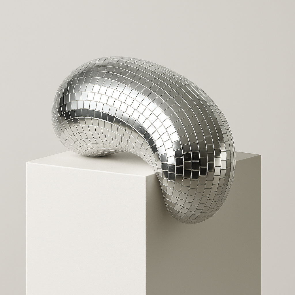 Handmade Melted Mirror Ball