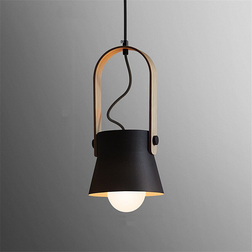 Nordic Bucket Pendant Light with Adjustable Cord