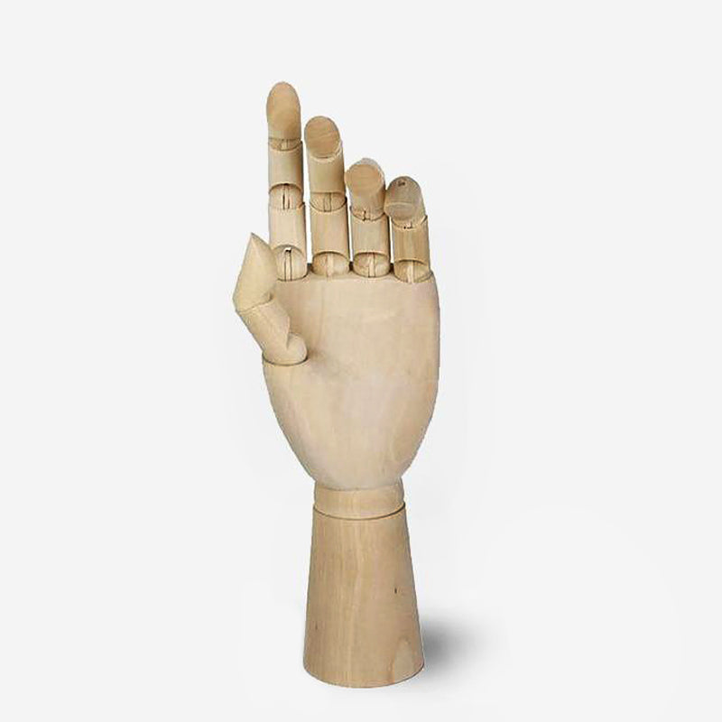Articulating Wooden Hand Sculpture