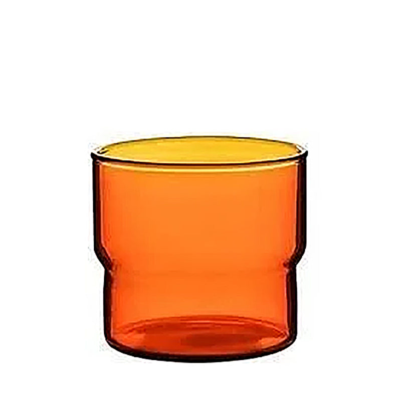 Variant image for Modern Retro Tumblers – Stackable Borosilicate Glass Drinking Glasses in 5 Colors, 300ml & 380ml Sizes-1