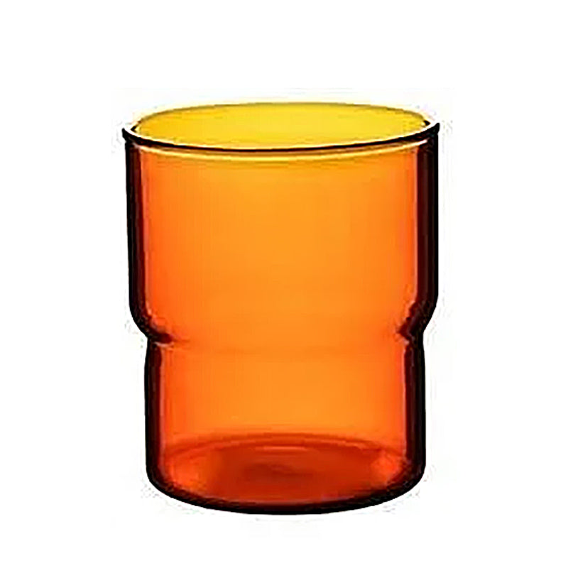 Variant image for Modern Retro Tumblers – Stackable Borosilicate Glass Drinking Glasses in 5 Colors, 300ml & 380ml Sizes-2