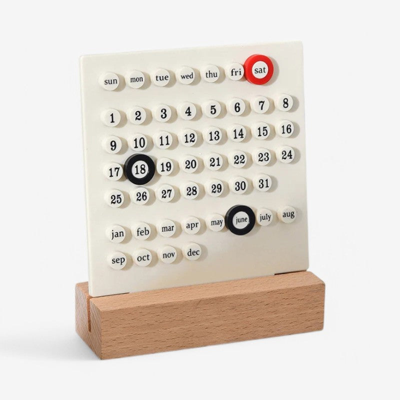 The Ultimate Minimalist Perpetual Desk Calendar