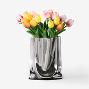 Metalic Porcelain Vase