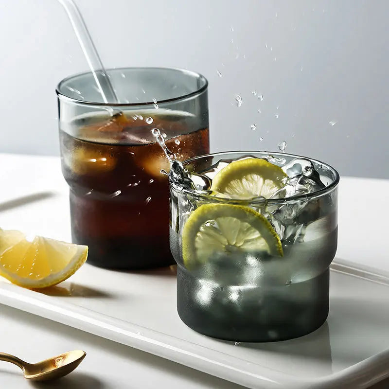 Modern Retro Borosilicate Glass Stackable Tumblers