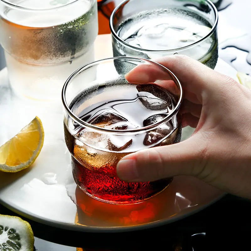 Modern Retro Borosilicate Glass Stackable Tumblers