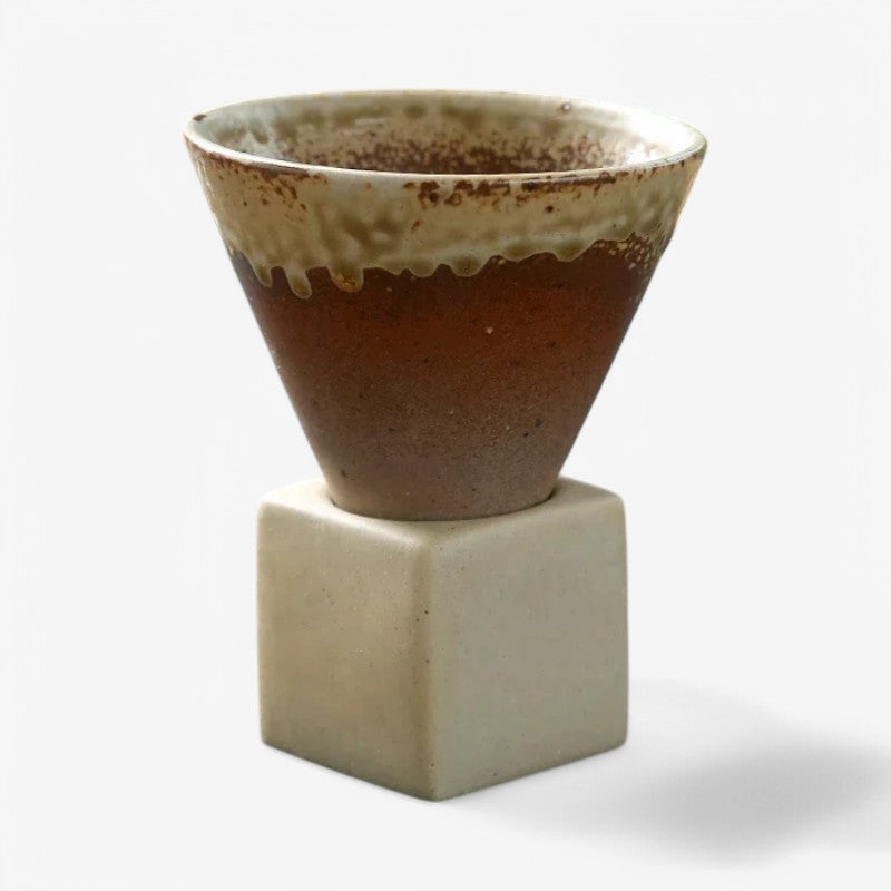 Japanese Porcelain Conical Coffee Mug