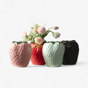 Strawberry Ceramic Flower Vase