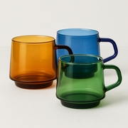 Colourful Borosilicate Glass Coffee Mug