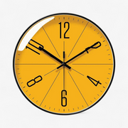 Nordic Modern Orange Wall Clock