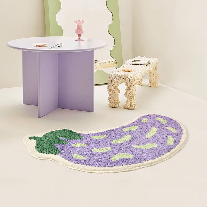 "The Eggplant" Bath Mat