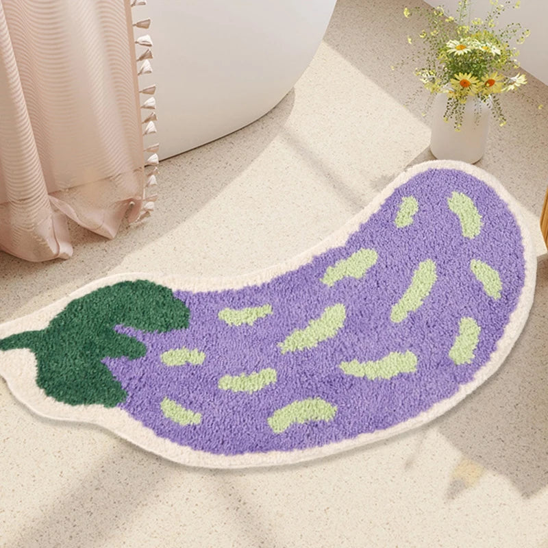 "The Eggplant" Bath Mat