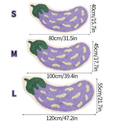 "The Eggplant" Bath Mat