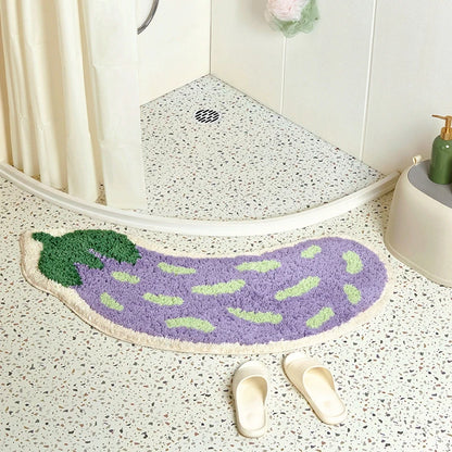 "The Eggplant" Bath Mat