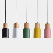 Colourful Scandinavian Minimalist Pendant Lights with Adjustable Cord