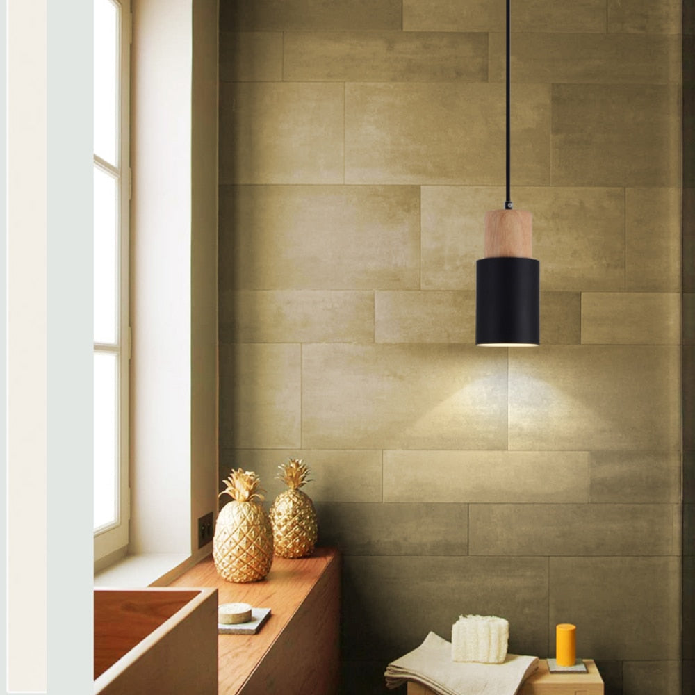 Colourful Scandinavian Minimalist Pendant Lights with Adjustable Cord