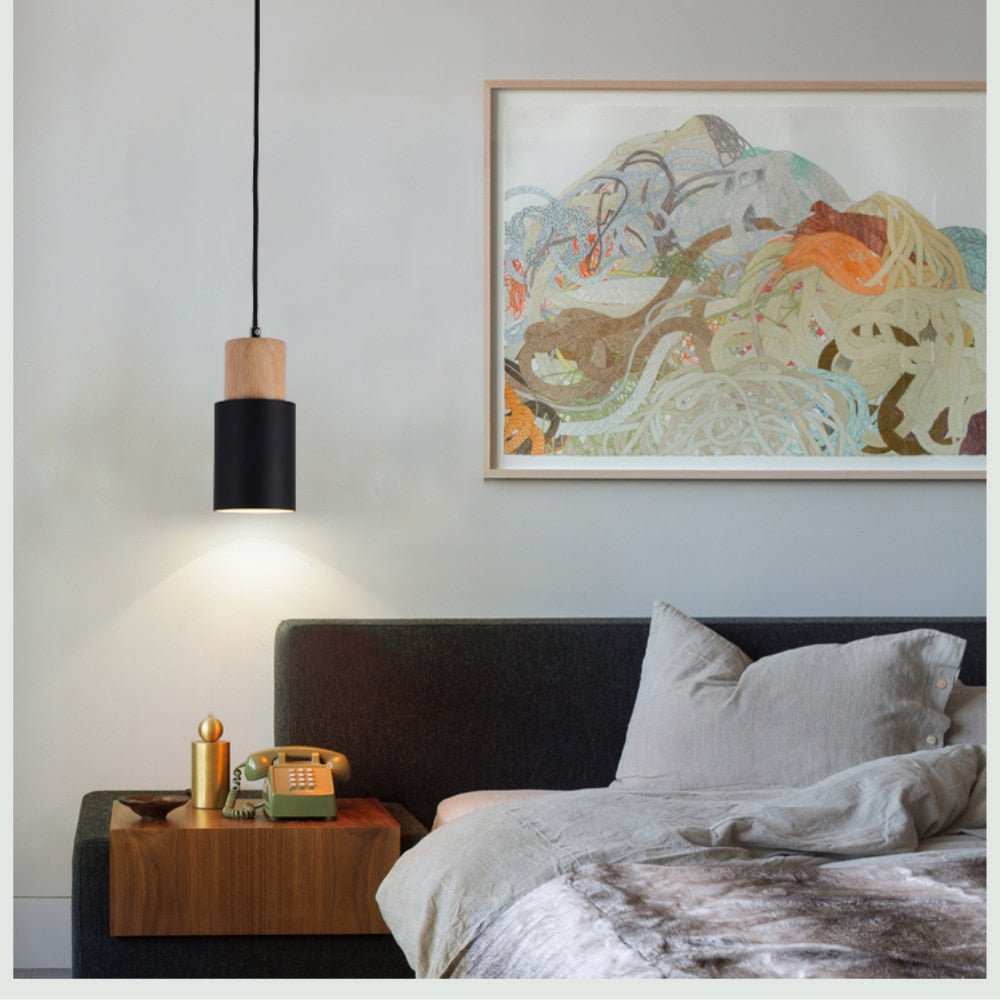 Colourful Scandinavian Minimalist Pendant Lights with Adjustable Cord