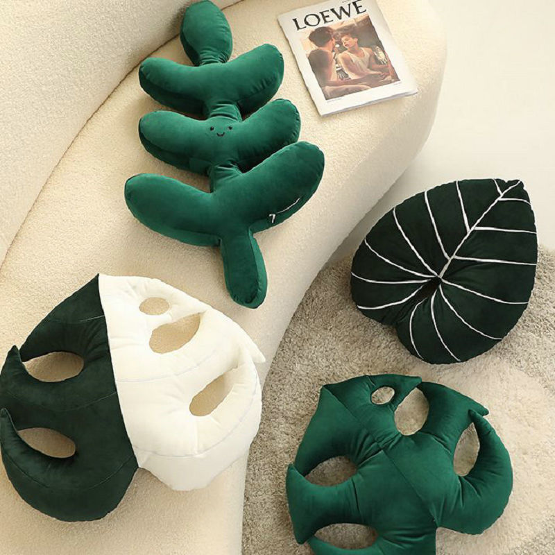 Plush Palm Cushion for Sofa and Bed Decoration – Soft Polyester, Various Sizes Available-2