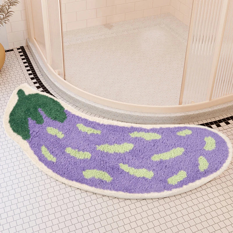 "The Eggplant" Bath Mat