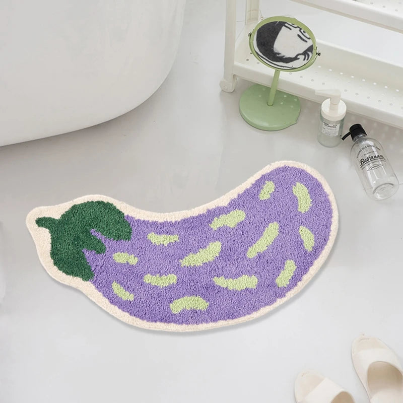 "The Eggplant" Bath Mat