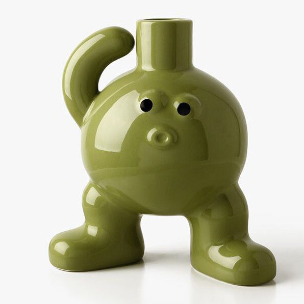 Variant image for Whimsical Ceramic Flower Vase with Unique Character Design for Home Decor – Durable and Versatile-5