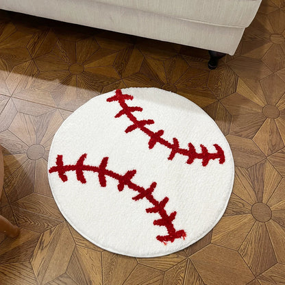 Baseball - Handmade Tufted Rug