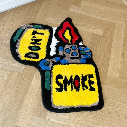 Don't Smoke - Handmade Tufted Rug