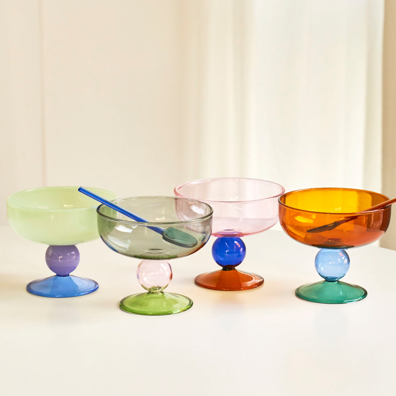 3-Tone Borosilicate Glass Cup for Cocktails and Desserts – 103mm Diameter, Dishwasher Safe, Modern Design-2