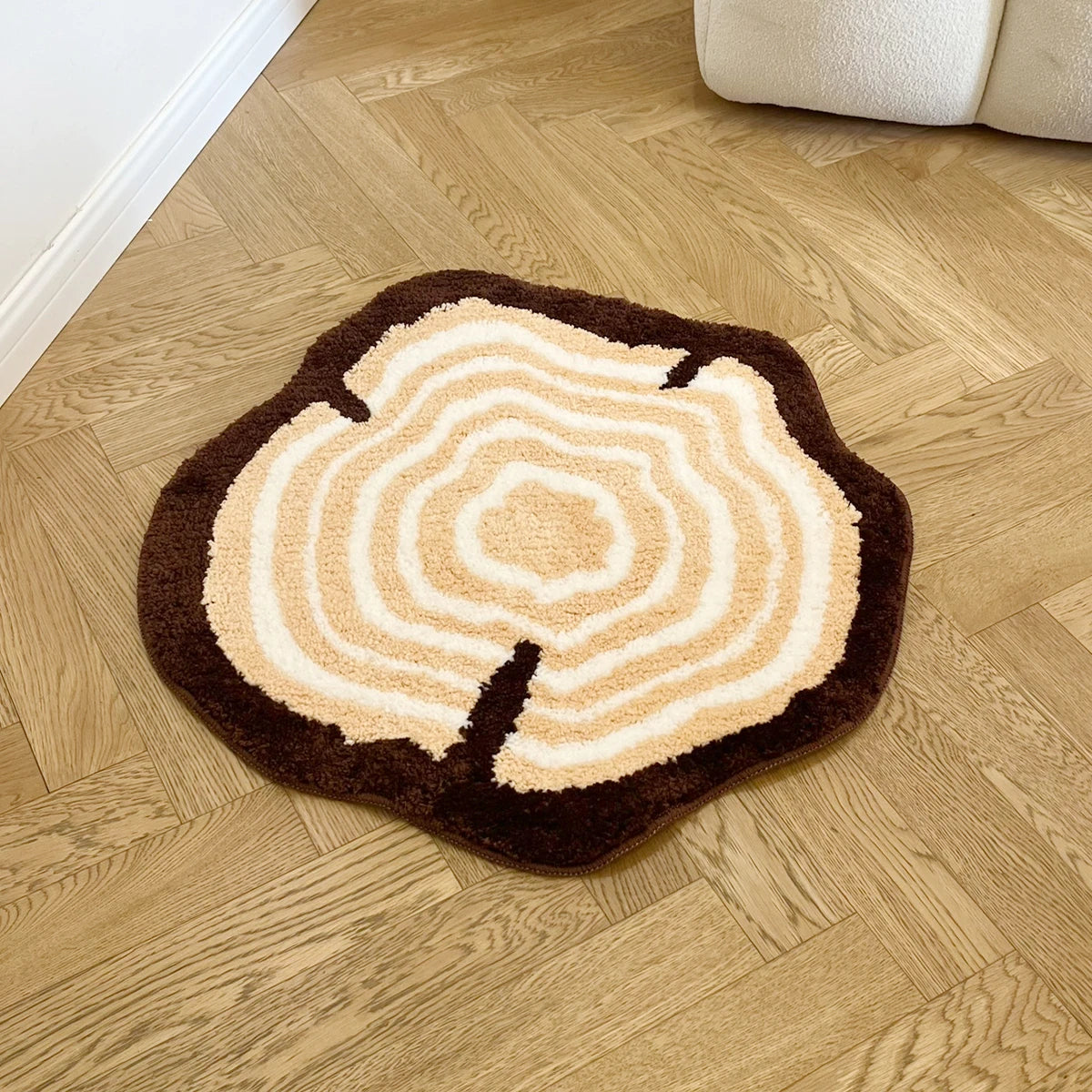 Tree Stump - Handmade Tufted Rug