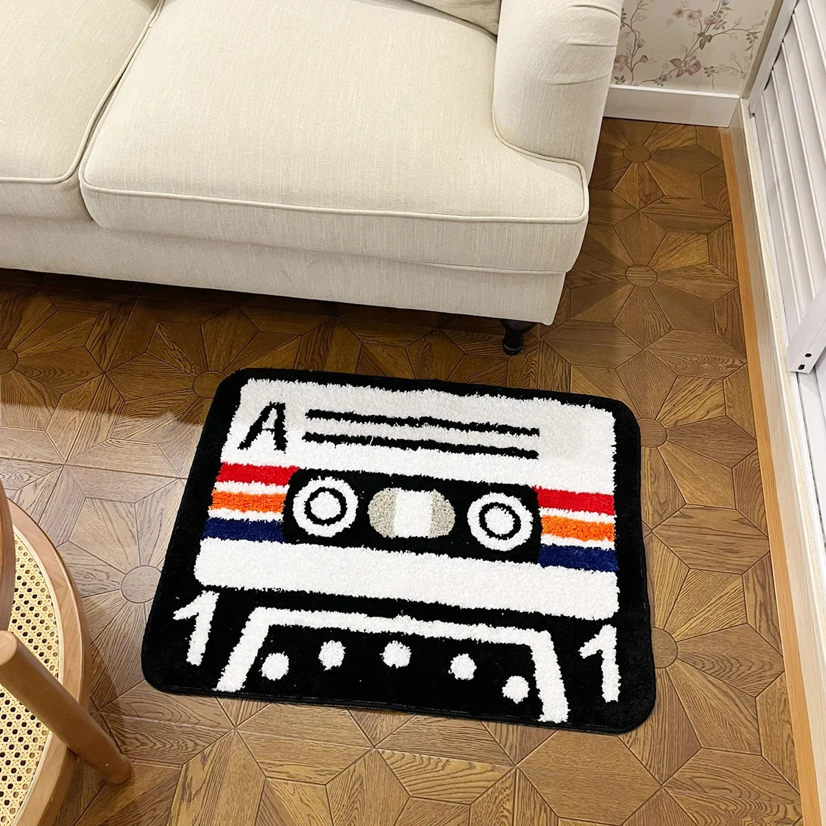 Cassette Tape - Handmade Tufted Rug