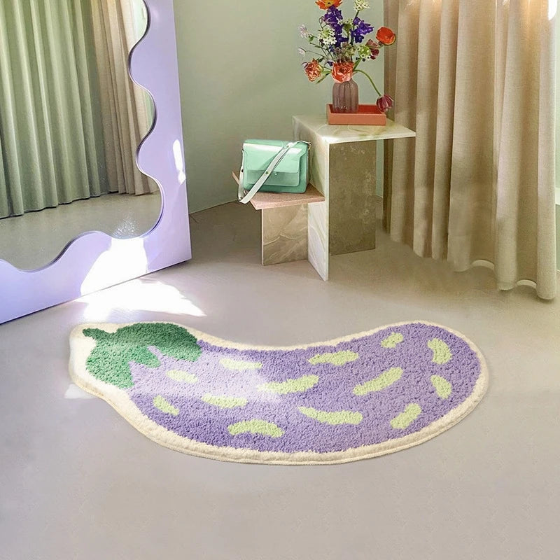 "The Eggplant" Bath Mat