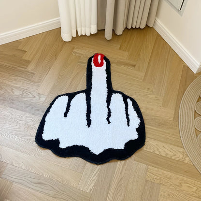 Middle Finger - Handmade Tufted Rug