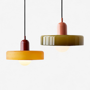 Mid-Century Glass Pendant Lights with Adjustable Cord