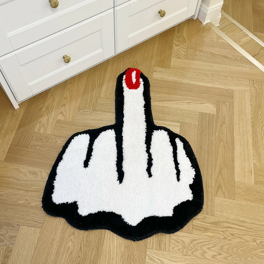 Middle Finger - Handmade Tufted Rug