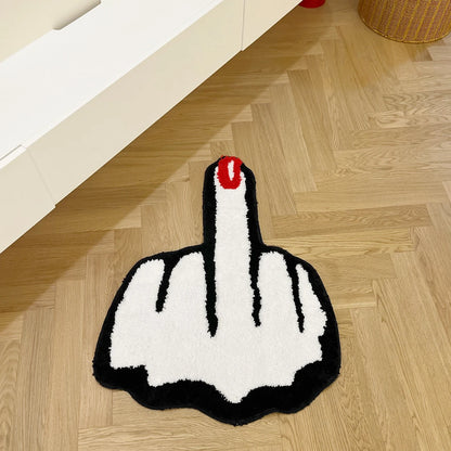 Middle Finger - Handmade Tufted Rug