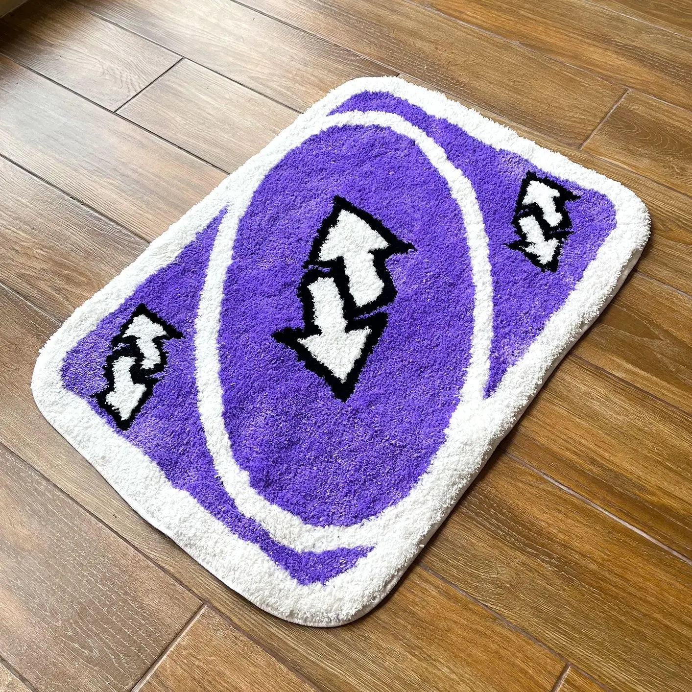 Reverse Card Purple - Handmade Tufted Rug