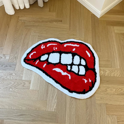 Biting Lip - Handmade Tufted Rug