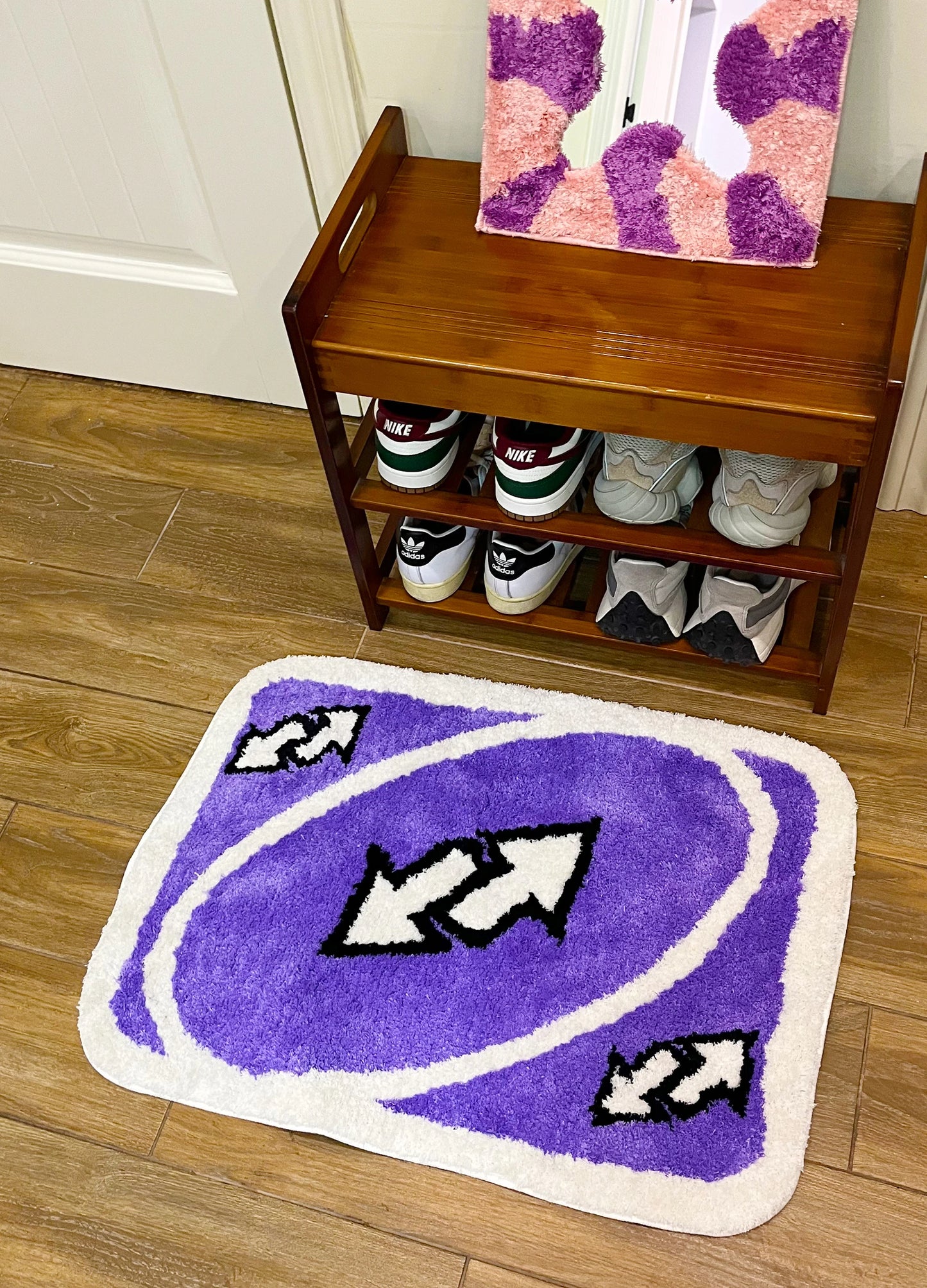 Reverse Card Purple - Handmade Tufted Rug