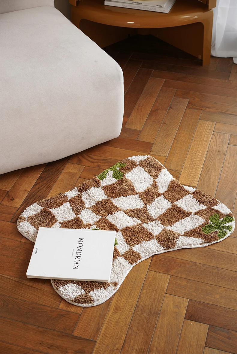 Checkerboard Carpet - Handmade Tufted Rug