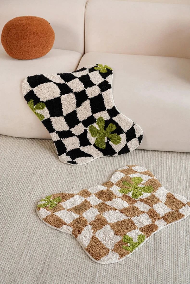 Checkerboard Carpet - Handmade Tufted Rug