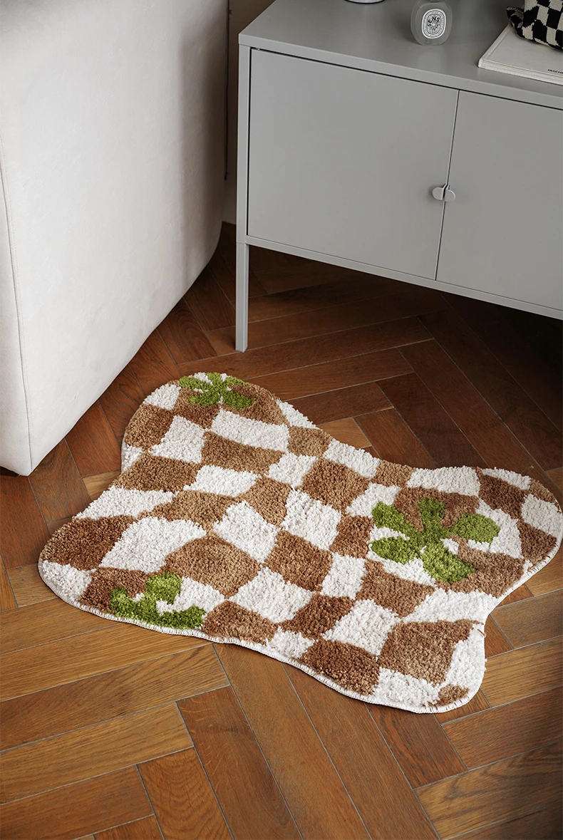 Checkerboard Carpet - Handmade Tufted Rug