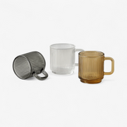 Japanese Style Vertical Stripe Glass Mug