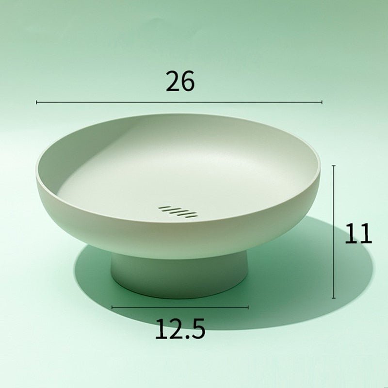 Variant image for Nordic Style Fruit Bowl with Removable Drainer – Modern Plastic Kitchen Organizer, 26x11x12.5cm-1